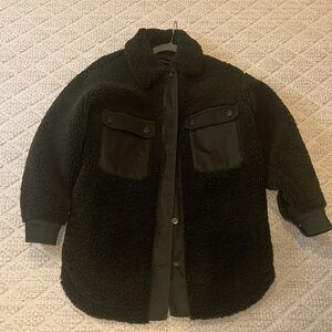 Zara- Green Sherpa Jacket- Size- XS